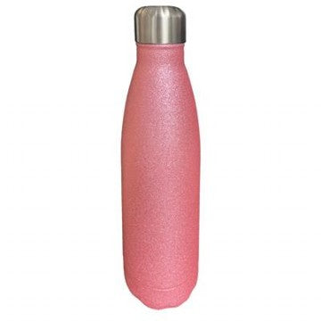 Pink Glitter 500ml Insulated Water Bottle