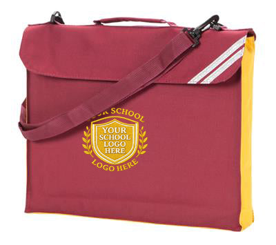 Maroon/Gold Junior Contrast Despatch Bag - Bag Decoration