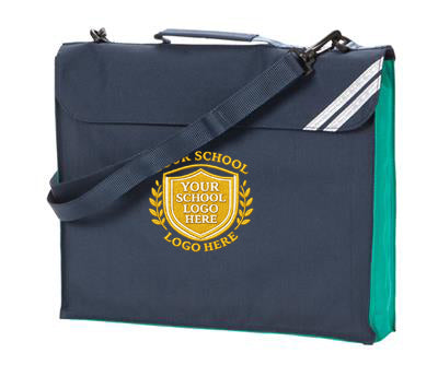 Navy/Jade Junior Contrast Despatch Bag - Bag Decoration