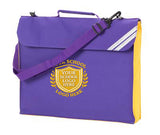 Purple/Gold Junior Contrast Despatch Bag - Bag Decoration
