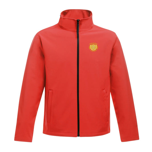 Red/Black Softshell Jacket - Left Chest Embroidered