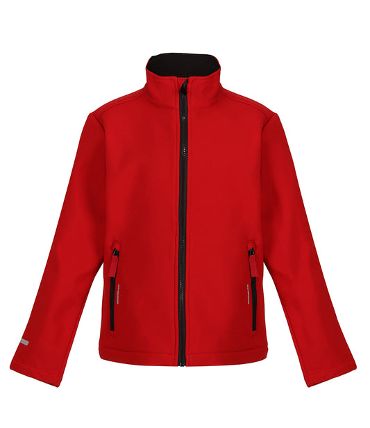 Red/Black Softshell Jacket - Left Chest Embroidered