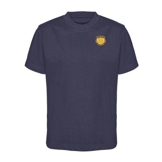 Navy T-Shirt - Left Chest Embroidered