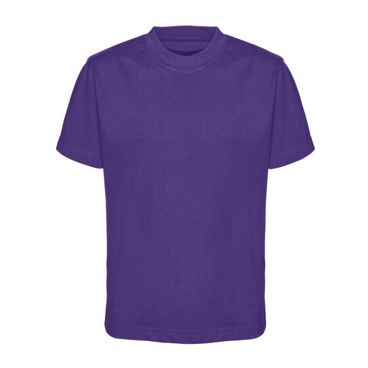 Purple T-Shirt - Left Chest Embroidered