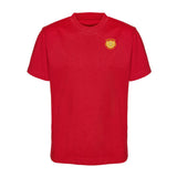 Red T-Shirt - Left Chest Embroidered
