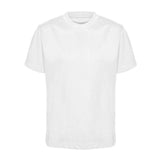 White T-Shirt - Left Chest Embroidered
