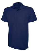 French Navy Cotton Blend Polo Shirt - Left Chest Embroidered
