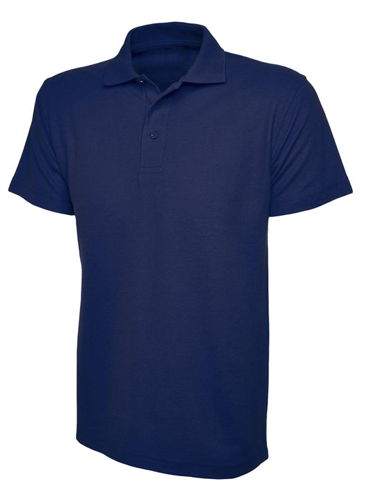 French Navy Cotton Blend Polo Shirt - Left Chest Embroidered