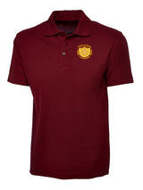 Maroon 50/50 Cotton Blend Polo Shirt - Left Chest Embroidered
