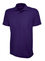 Purple Cotton Blend Polo Shirt - Left Chest Embroidered

