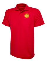 Red 50/50 Cotton Blend Polo Shirt - Left Chest Embroidered
