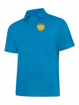 Sapphire Blue 50/50 Cotton Blend Polo Shirt - Left Chest Embroidered
