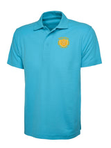 Sky Blue 50/50 Cotton Blend Polo Shirt - Left Chest Embroidered
