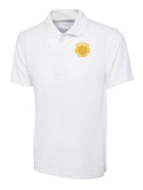 White 50/50 Cotton Blend Polo Shirt - Left Chest Embroidered
