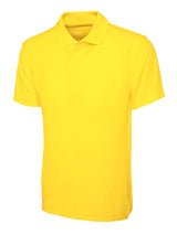 Yellow Cotton Blend Polo Shirt - Left Chest Embroidered

