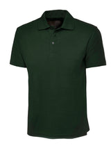 Bottle Green Children's Cotton Blend Polo Shirt - Left Chest Embroidered
