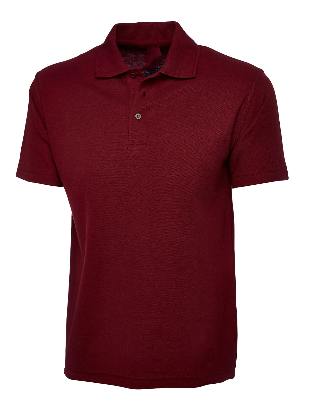 Maroon Children's Cotton Blend Polo Shirt - Left Chest Embroidered