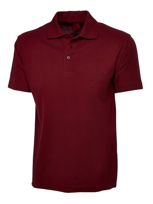 Maroon Children's Cotton Blend Polo Shirt - Left Chest Embroidered