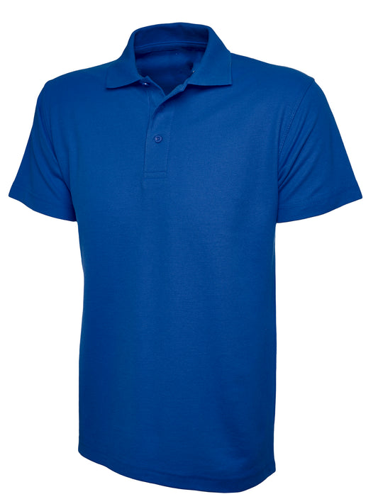 Royal Blue Children's Cotton Blend Polo Shirt - Left Chest Embroidered