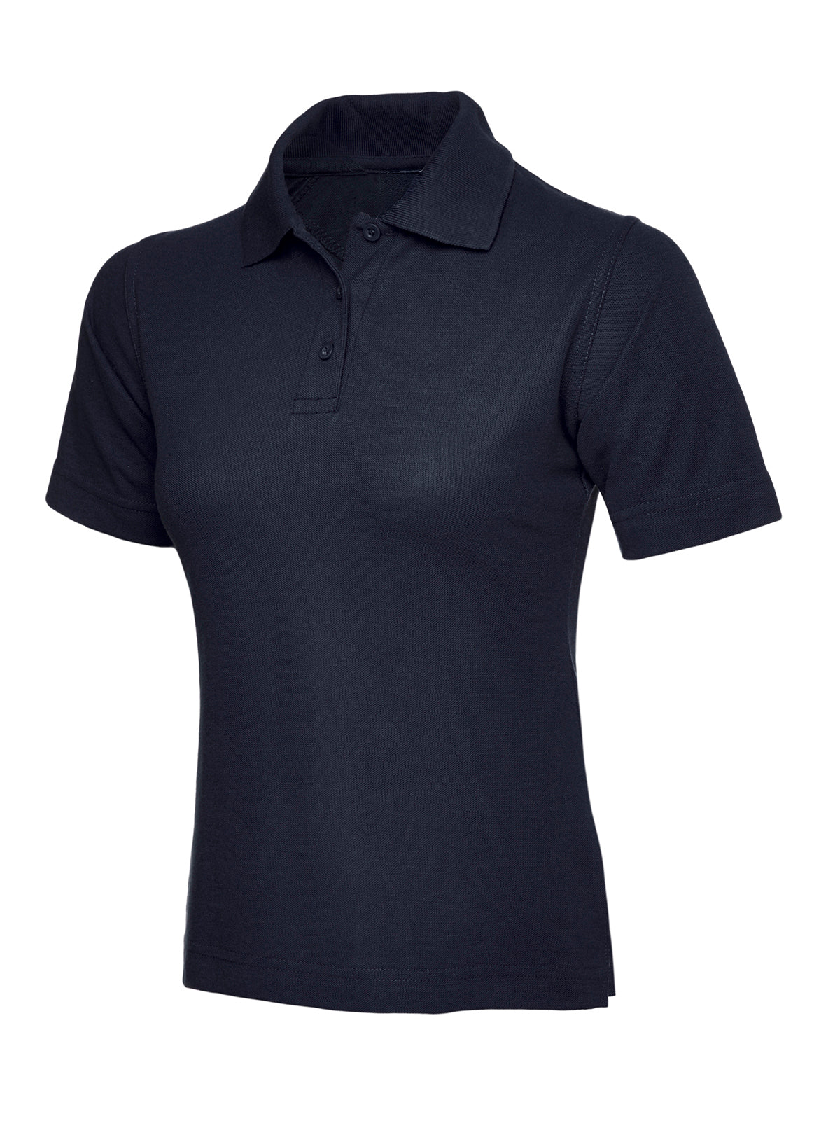 Navy Ladies Classic Polo Shirt - Left Chest Embroidered