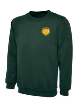 Bottle Green Cotton Blend  STAFF Crew Neck Sweatshirt - Left Chest Embroidered
