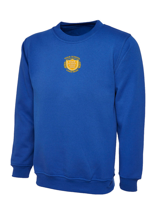 Royal Blue Premium Sweatshirt - Centre Chest Print