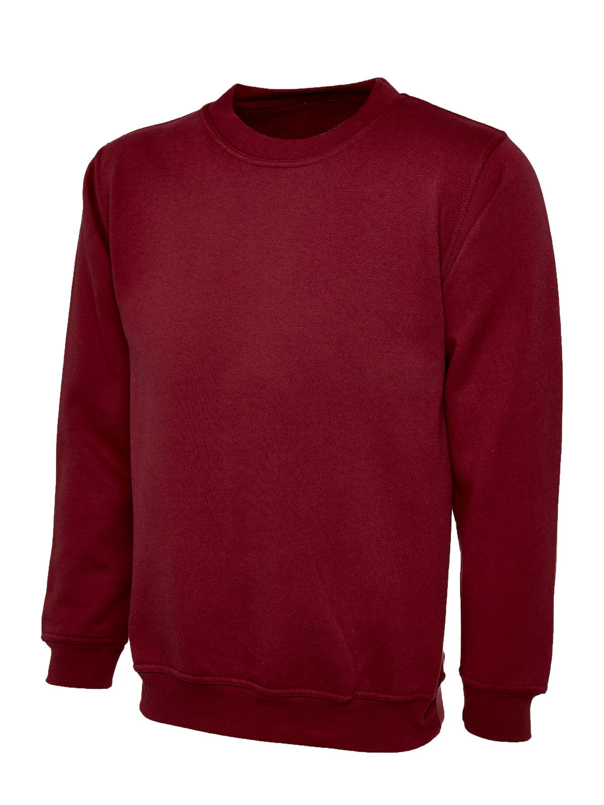 Cotton Blend Crew Neck Sweatshirt