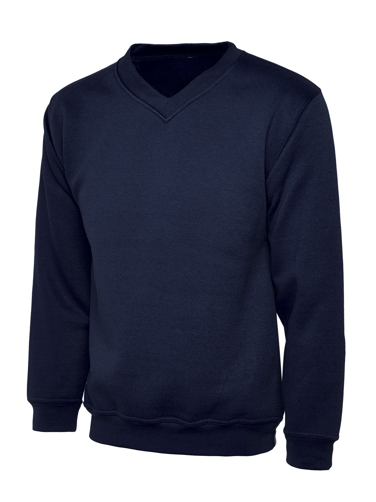 Cotton Blend V-Neck Sweatshirt