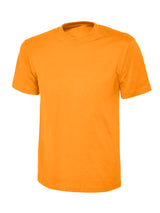 Orange 100% Cotton T-Shirt - Left Chest Embroidered
