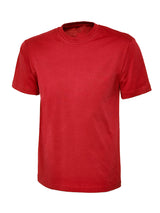 Red 100% Cotton T-Shirt - Left and Right Chest

