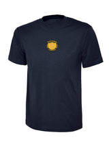 Navy 100% Cotton Children's T-Shirt - Centre Chest Print
