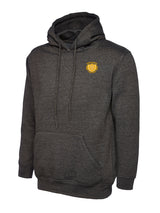 Charcoal Grey Cotton Blend Hoodie - Left Chest Embroidered
