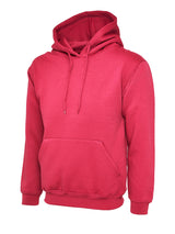 Hot Pink Cotton Blend Hoodie - Back and Left Chest with Names - Lvrs 2025 Left Chest logo | Lvrs 25 hoodies -CB with names

