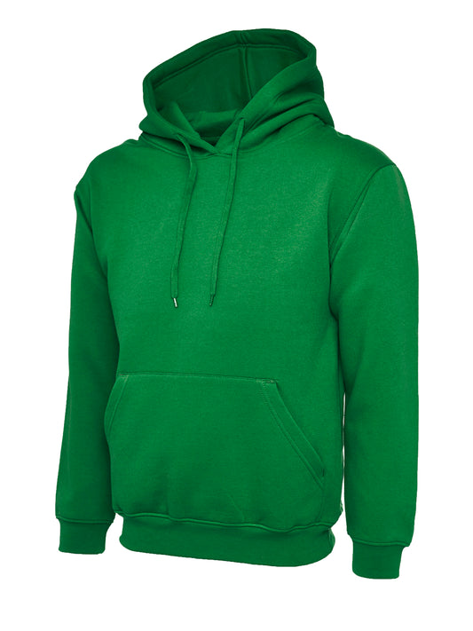 Kelly Green Cotton Blend Hoodie - Back and Left Chest with Names - Lvrs 2025 Left Chest logo | Lvrs 2025 Right Chest Logo | Lvrs 25 ho...