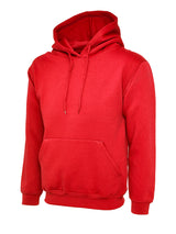Red Cotton Blend Hoodie - Back and Left Chest with Names - Left Chest 2025 | Lvrs 2026 Left Chest logo | Lvrs 2026 Right Chest...
