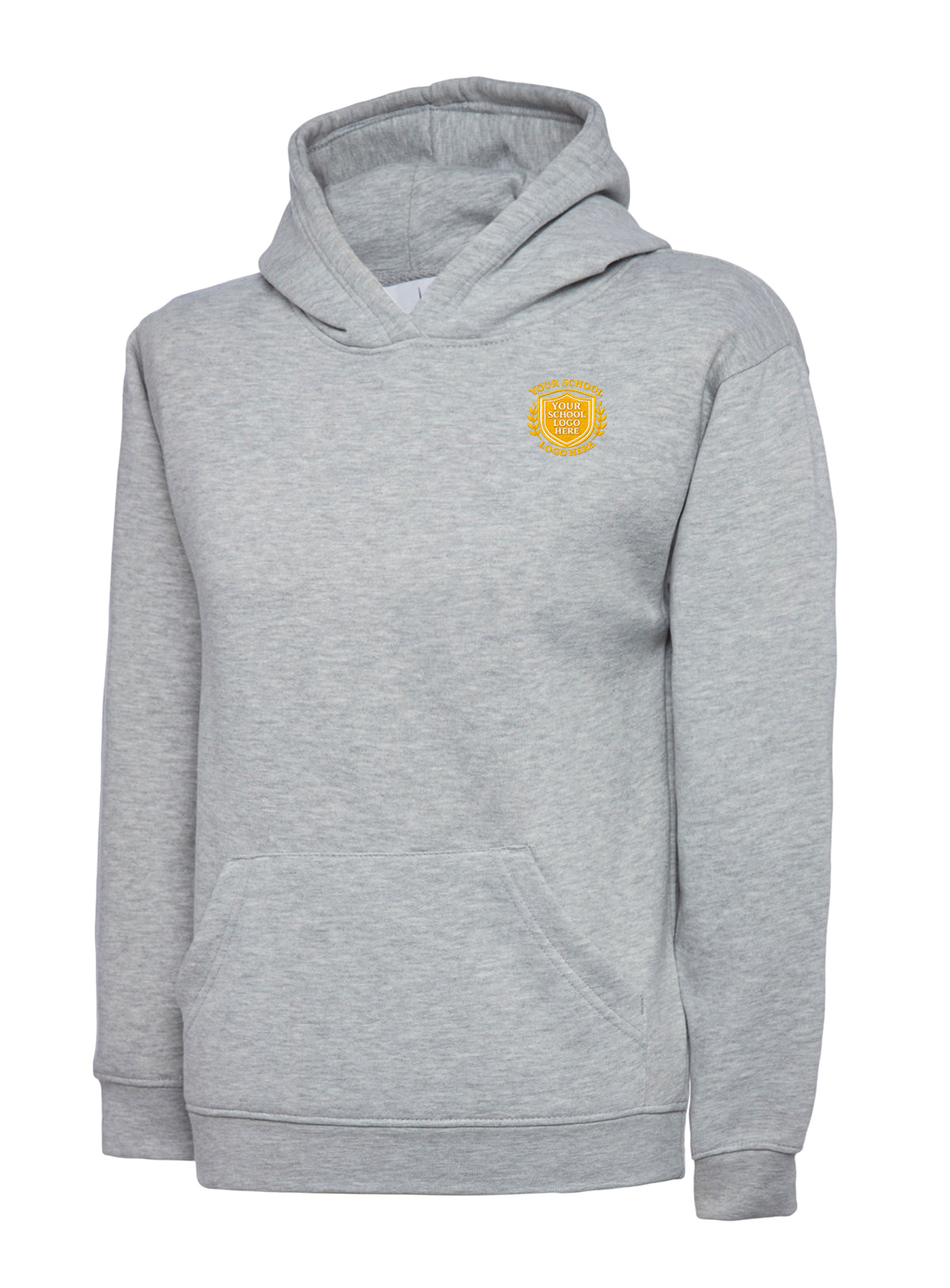 Heather Grey Children's Cotton Blend Hoodie - Nursery