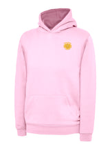 Light Pink Children's Cotton Blend Hoodie - Left Chest Embroidered
