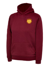 Maroon Children's Cotton Blend Hoodie - Left Chest Embroidered
