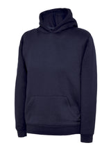 Navy Children's Cotton Blend Hoodie - Left Chest Embroidered
