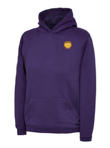 Purple Children's Cotton Blend Hoodie - Left Chest Embroidered
