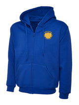 Royal Blue Zip-Up Hoodie - Left Chest Embroidered
