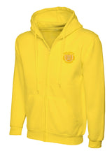 Yellow Zip-Up Hoodie - Left Chest Embroidered
