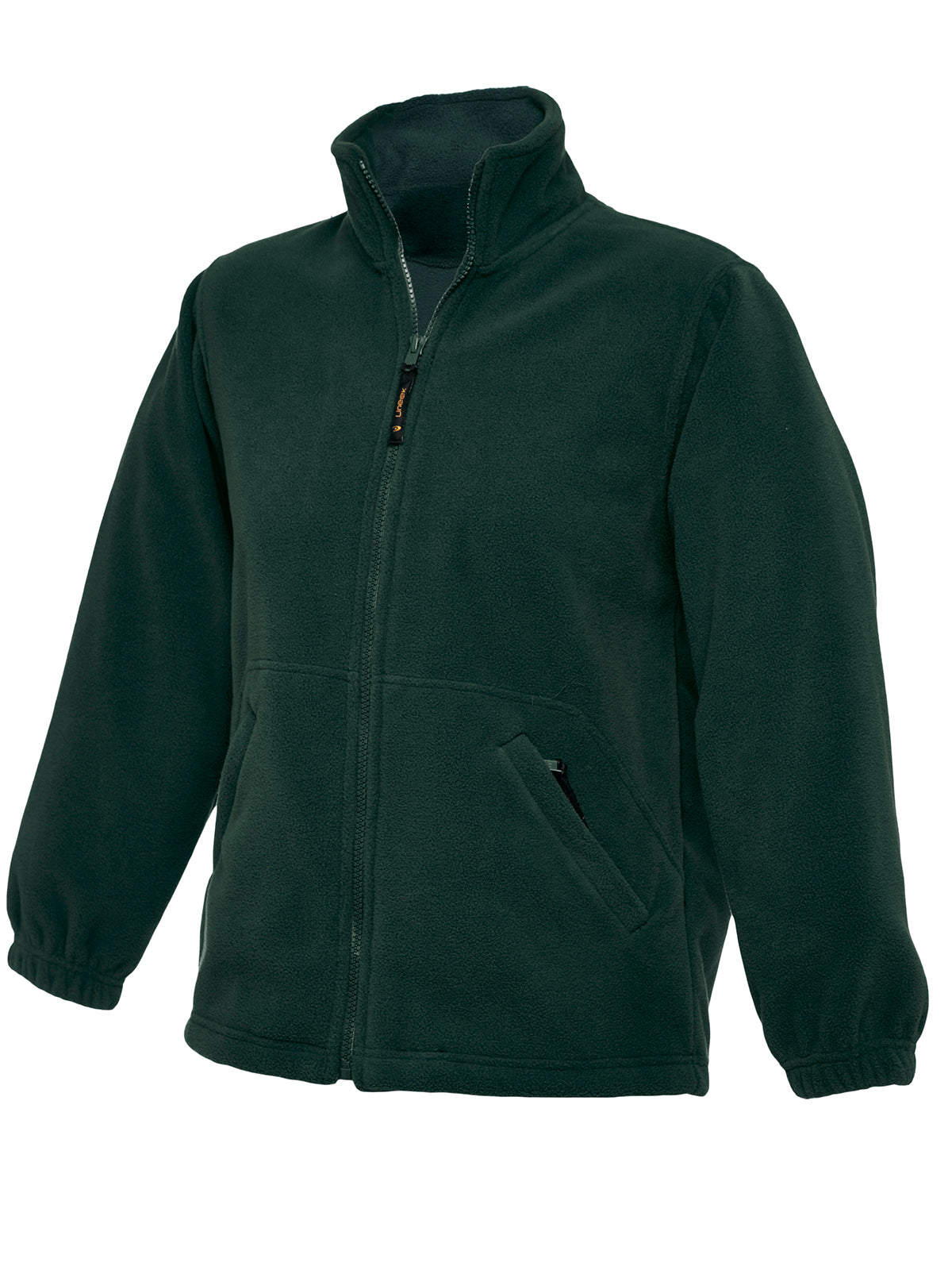 Bottle Green Full Zip Micro Fleece - Left Chest Embroidered