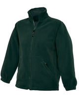 Bottle Green Full Zip Micro Fleece - Left Chest Embroidered
