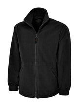Black Full Zip Micro Fleece - Left Chest Embroidered
