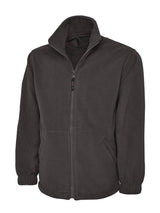 Charcoal Grey Full Zip Micro Fleece - Left Chest Embroidered

