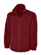 Maroon Full Zip Micro Fleece - Left Chest Embroidered
