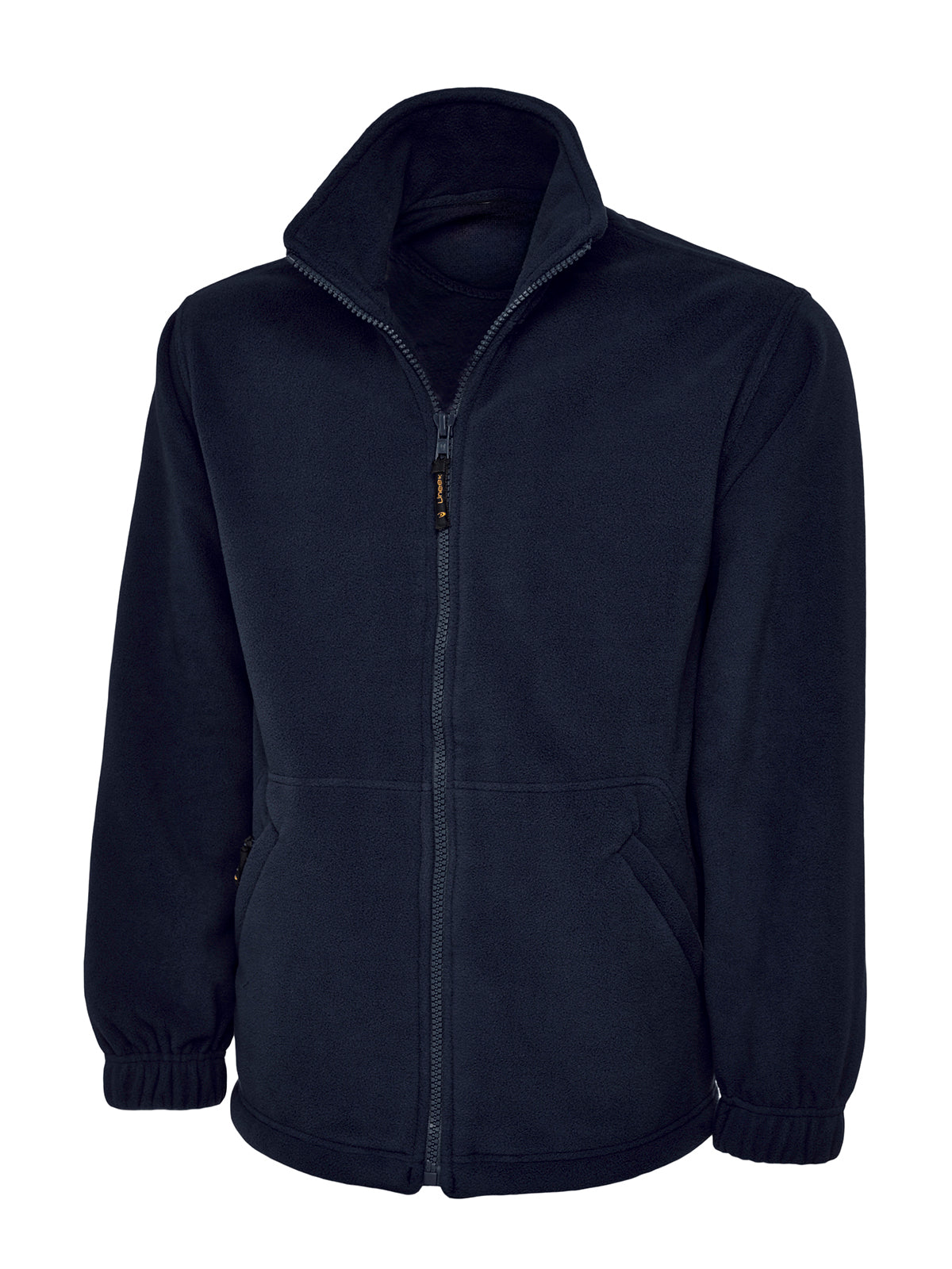 Navy Full Zip Micro Fleece - Left Chest Embroidered