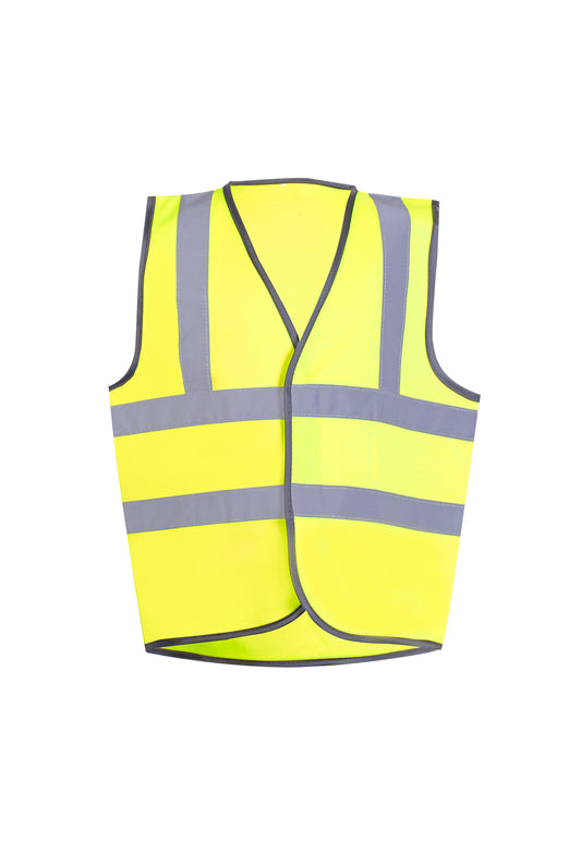 Yellow Hi-Vis Vest - Back and Left Chest Print
