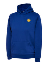 Royal Blue Cotton Blend Hoodie - Left Chest Embroidered
